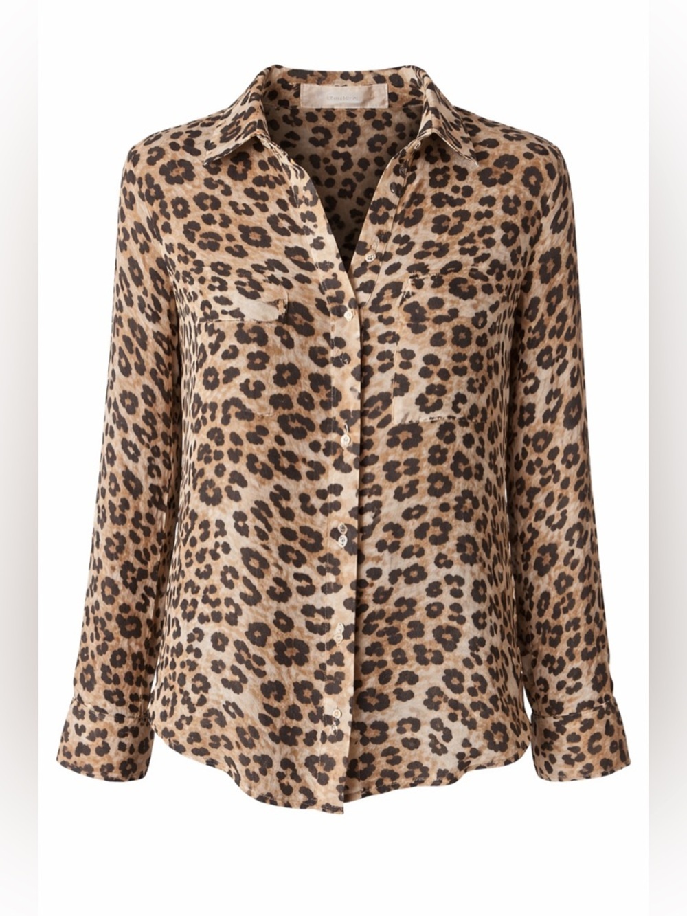 Cloth & Stone Leopard Print Button Up Blouse‎ Safari Y2K Chic Boho Top-XS